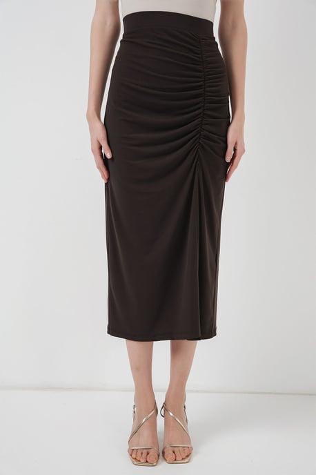 Maxi Aansluitende Jersey Rok met Elastische Taille - Image 3