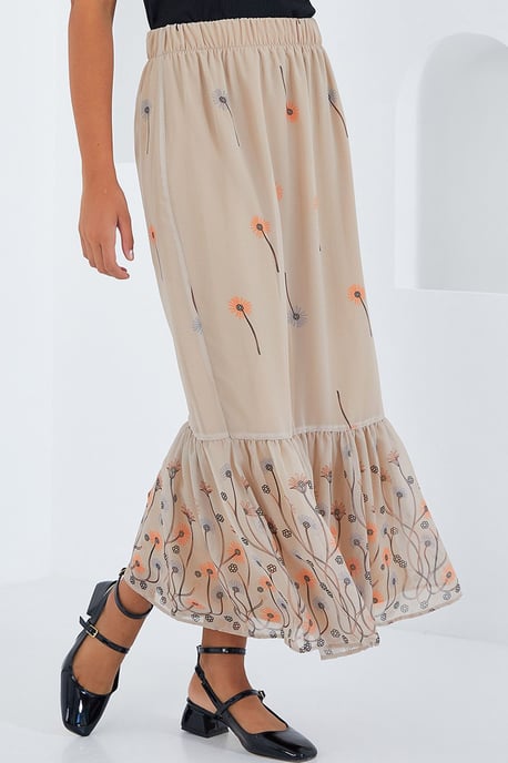 Geprinte Maxi Rok met Bloemenmotief - Image 3