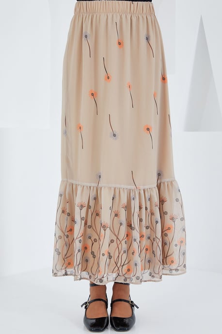 Geprinte Maxi Rok met Bloemenmotief - Image 4