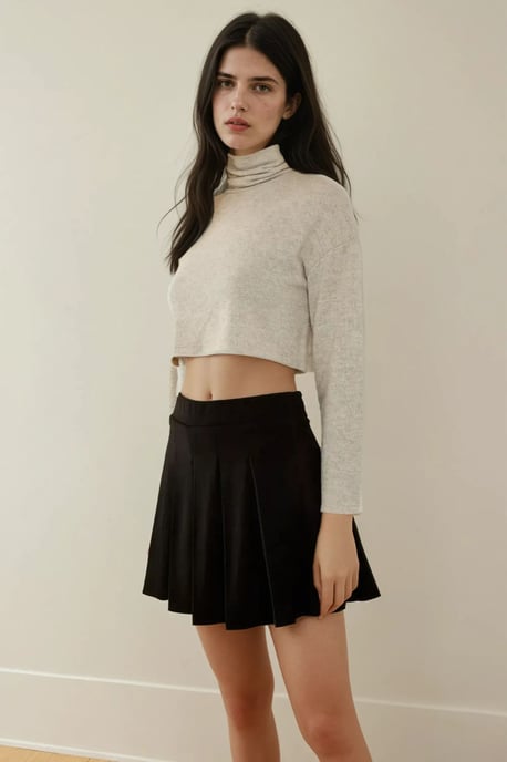 Plissé Mini Skort - Image 1
