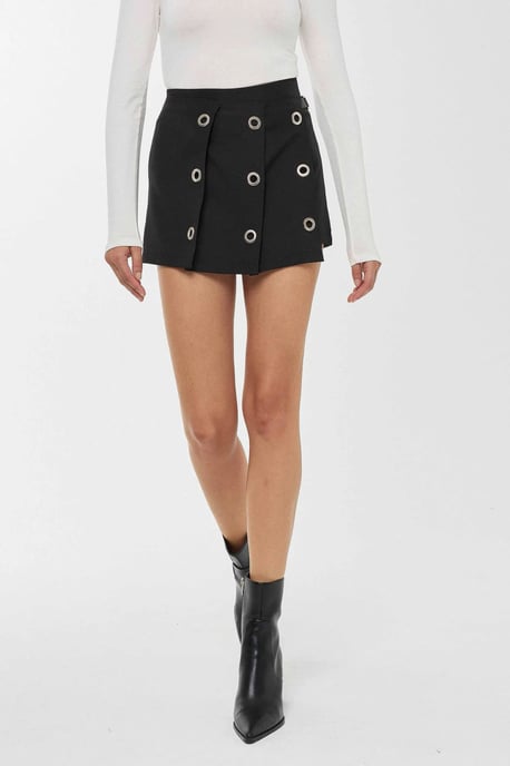 Hoge Taille Plisseerrok Mini - Image 2