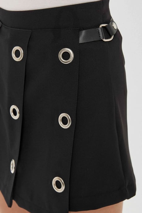 Hoge Taille Plisseerrok Mini - Image 5