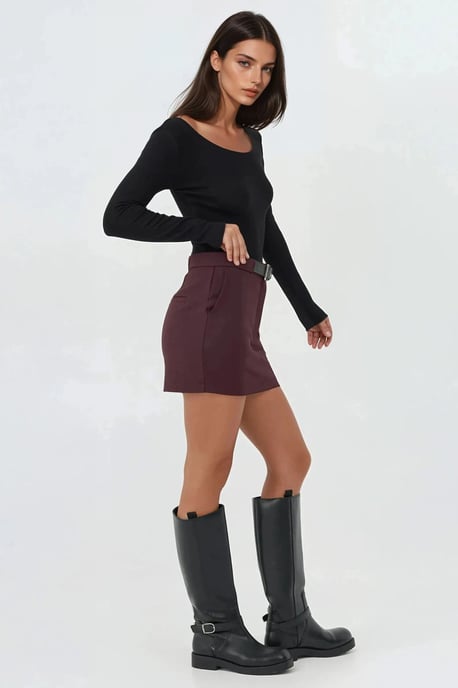 Hoge Taille Mini Skorts - Image 4