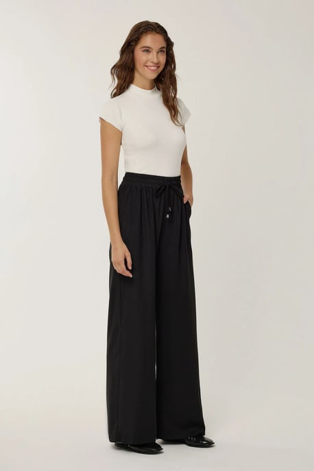 Rekbare Taille Wijde Pantalon - Image 2