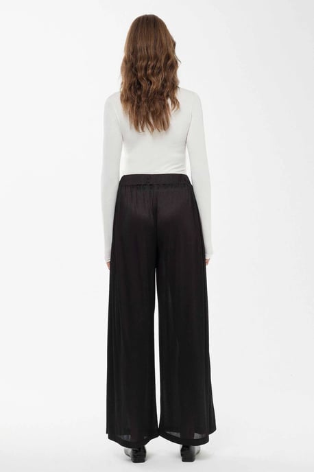 Brede Lange Broek met Elastische Taille - Image 6