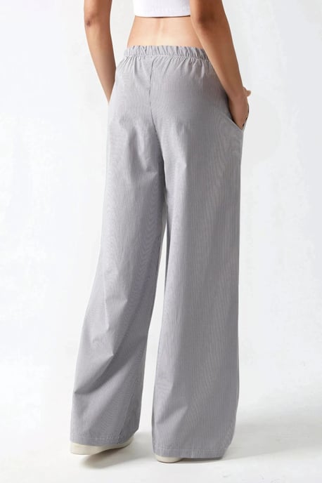 Elastische Taille Gestreepte Katoenen Loungebroek - Image 5