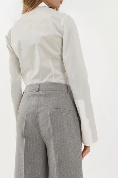 Gestreepte Wijde Pantalon met Plissé - Image 5