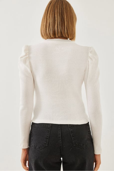 Drape Gedetailleerde Basis Top - Image 6