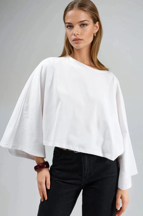 Losse Fit Bootneck Blouse - Image 1