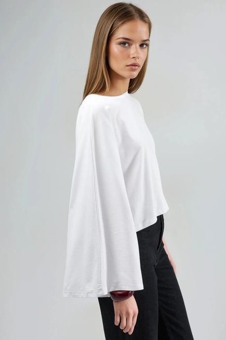 Losse Fit Bootneck Blouse - Image 2