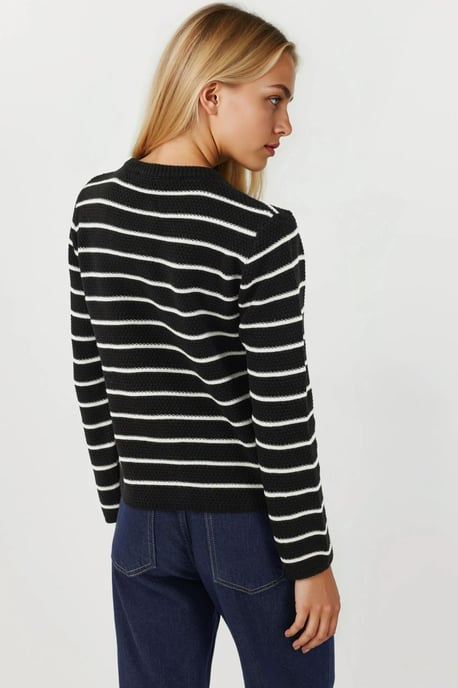 Geknoopte Gestreepte Cardigan - Image 2