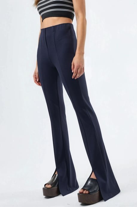 Hoge Taille Flared Leggings met Split - Image 1