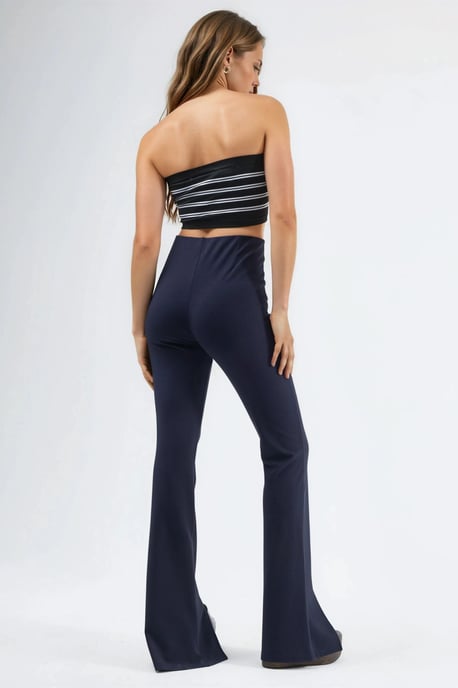 Hoge Taille Flared Leggings met Split - Image 3
