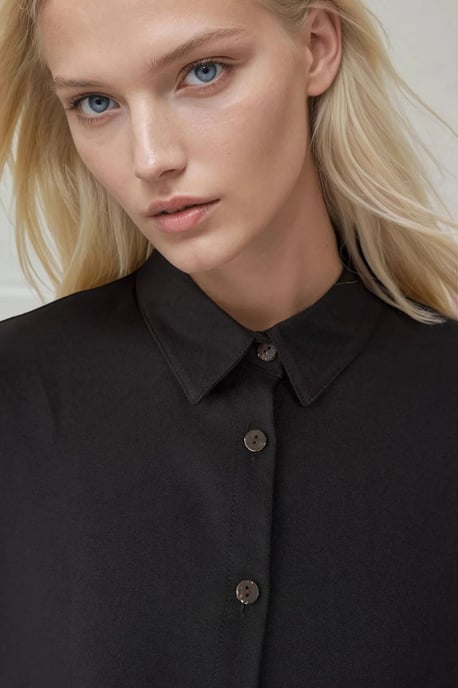 Linnenmix Lange Mouwen Shirt en Broek Set - Image 5