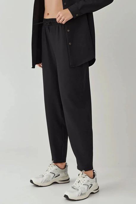 Linnenmix Lange Mouwen Shirt en Broek Set - Image 6