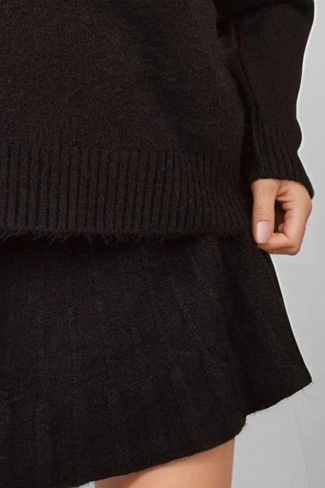 Gestructureerde Oversized Coltrui Brei Set - Image 3