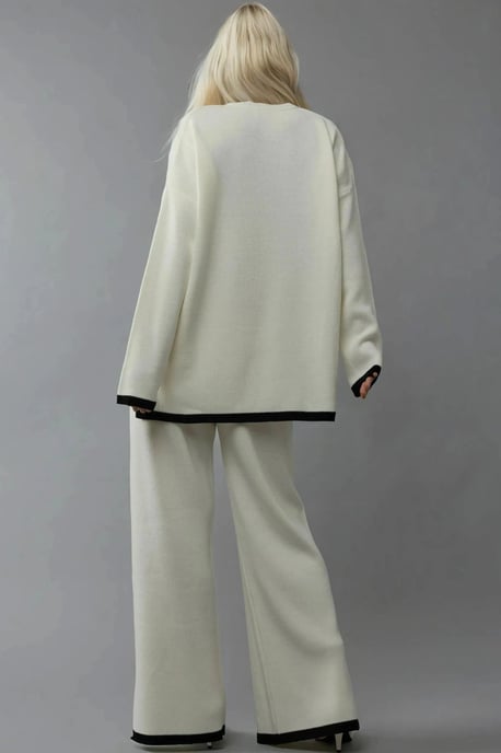 Trui & Wijde Pantalon Gebreide Co-ord Set - Image 2