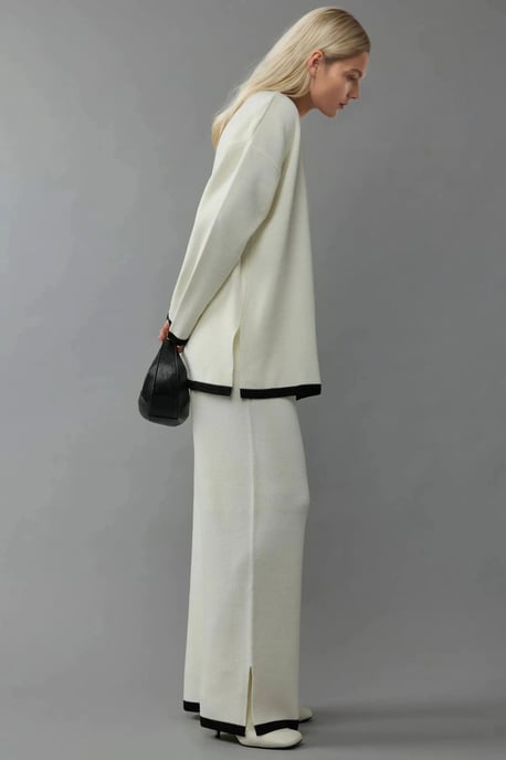 Trui & Wijde Pantalon Gebreide Co-ord Set - Image 3