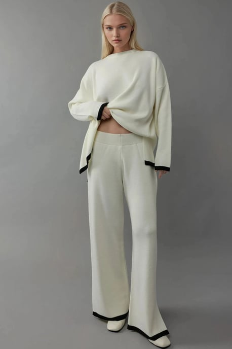 Trui & Wijde Pantalon Gebreide Co-ord Set - Image 5