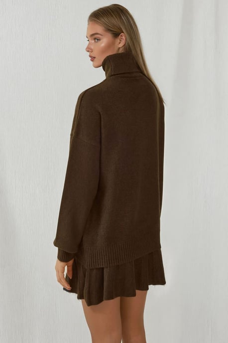 Geweven Oversized Coltrui Trui Set - Image 3