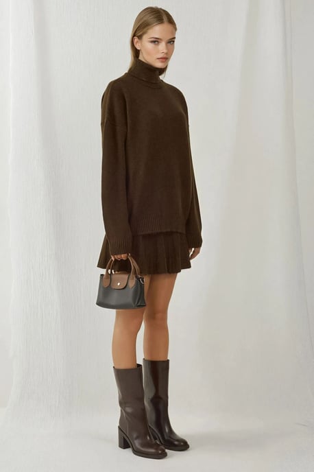 Geweven Oversized Coltrui Trui Set - Image 4