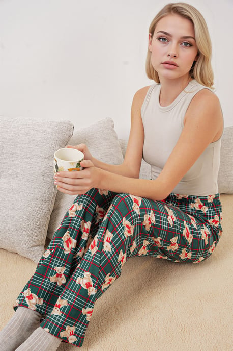 Gepatternde Mid Waist Lounge Broekstukken - Image 1