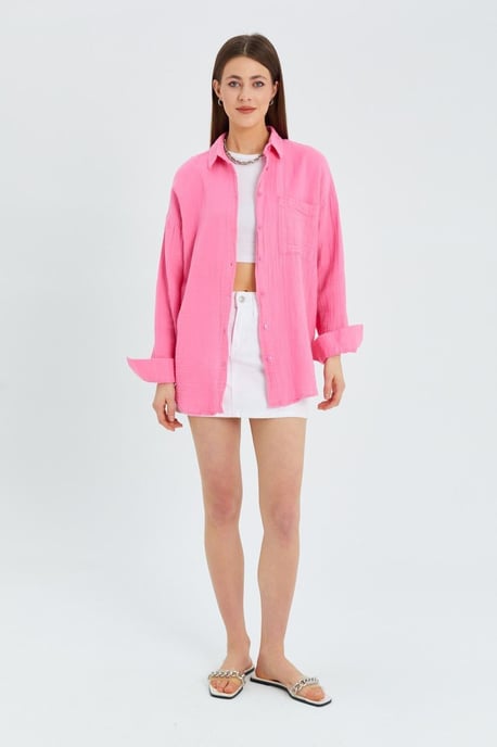 Oversized Shirt met Pocketdetail - Image 2