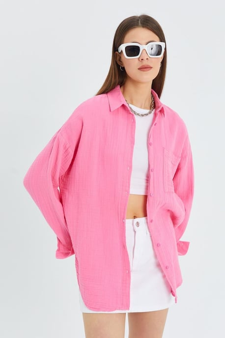 Oversized Shirt met Pocketdetail - Image 3