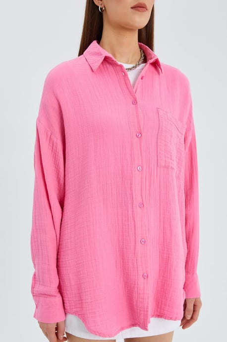 Oversized Shirt met Pocketdetail - Image 4