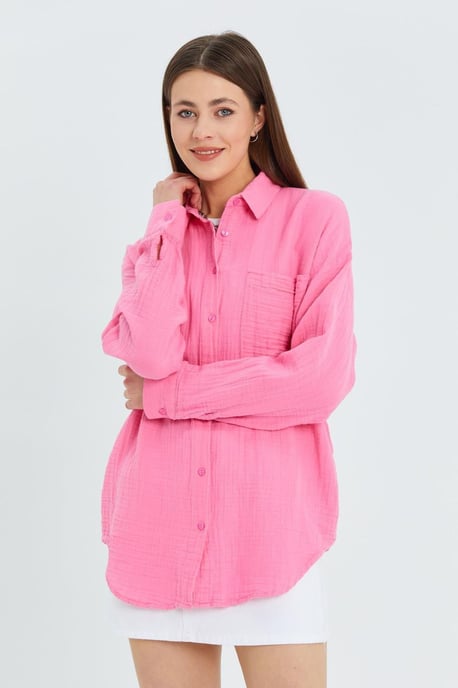 Oversized Shirt met Pocketdetail - Image 5
