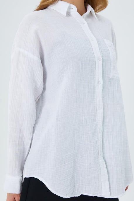 Oversized Shirt met Pocketdetail - Image 4