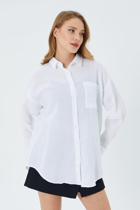 Oversized Shirt met Pocketdetail - Image 5