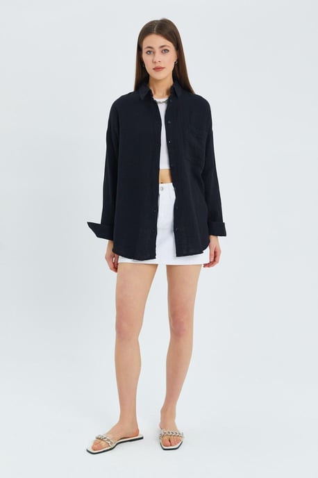 Oversized Shirt met Pocketdetail - Image 2