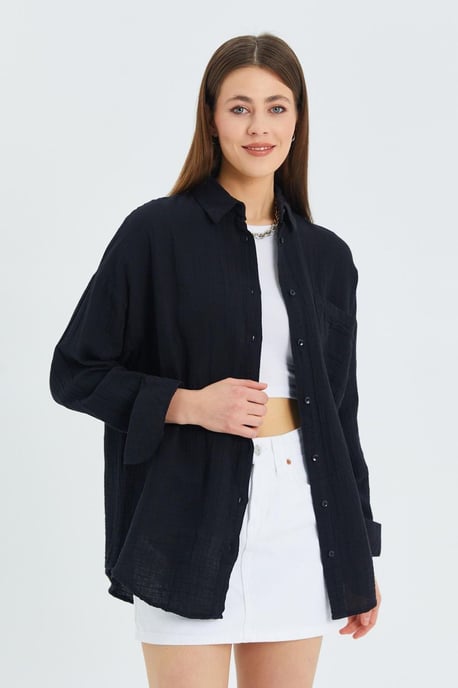 Oversized Shirt met Pocketdetail - Image 3