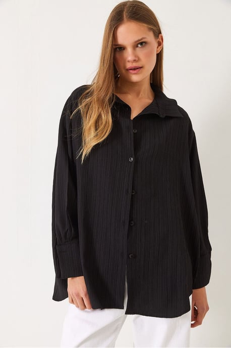 Overmaatse Geweven Shirt - Image 2