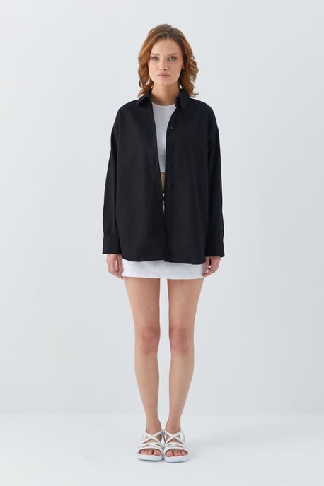 Oversized Poplin Shirt - Image 2