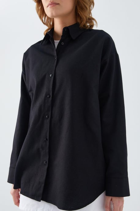 Oversized Poplin Shirt - Image 4