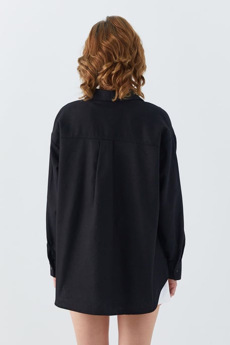 Oversized Poplin Shirt - Image 6