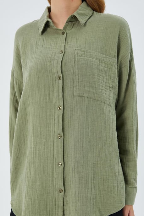 Oversized Shirt met Pocketdetail - Image 4