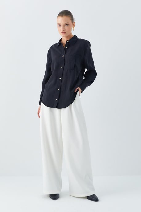 Ontspannen Pasvorm Blouse met Pocket - Image 2
