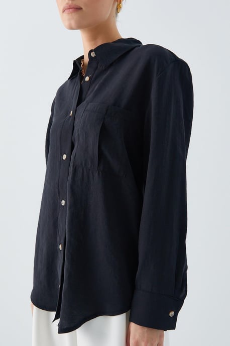 Ontspannen Pasvorm Blouse met Pocket - Image 4