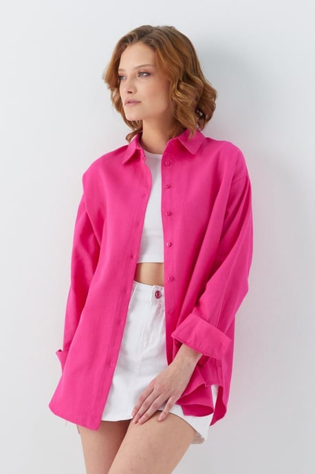 Over-sized Poplin Shirt - Image 1