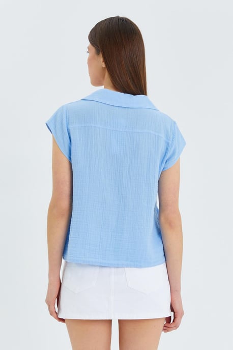 Crop Shirt met Strikdetails - Image 6