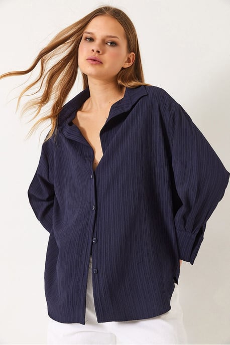 Oversized Textuur Shirt - Image 3