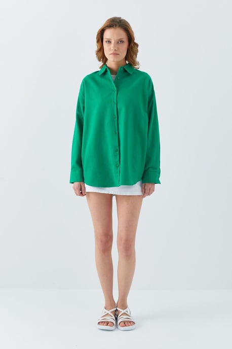 Oversized Popeline Shirt - Image 2