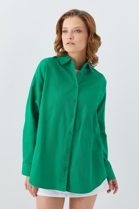Oversized Popeline Shirt - Image 3