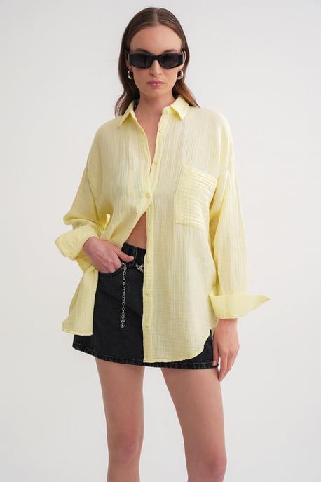Oversized Shirt met Pocketdetail - Image 3