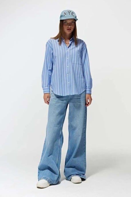 Gestreepte Relaxed Fit Shirt - Image 1