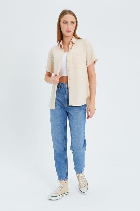 Korte Mouwen Shirt met Zakken - Image 2