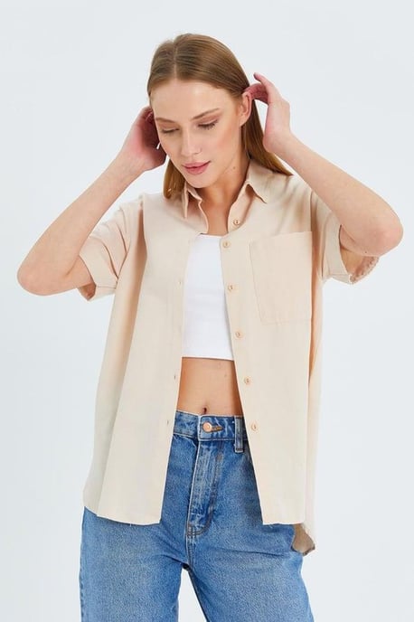 Korte Mouwen Shirt met Zakken - Image 3
